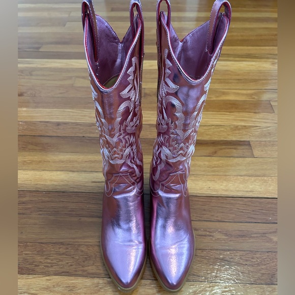 Pink Cowgirl Boots, size 7 - Picture 5 of 11